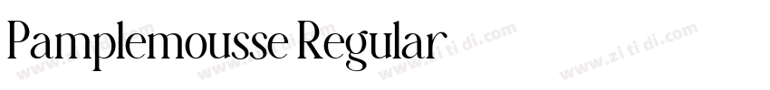 Pamplemousse Regular字体转换